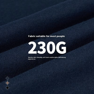 T-shirt en coton uni pour homme, été 2026, nouveau style classique, coupe ample, manches courtes, marque de mode streetwear, style décontracté, 230 grammes, numérique - Product Image 4