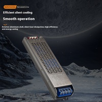 Transformateur silencieux ultra-mince 12/24V Alimentation à découpage à pression constante pour l'éclairage LED Ingénierie LED silencieuse et efficace
