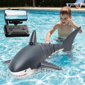 Requin blanc télécommandé contrôlé par caméra, doublement étanche, commandé par application, un cadeau d'anniversaire pour garçons. - Product Image 1
