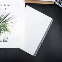 12 onglets A5 givré PP Index diviseurs 12 onglets diviseur Index Pages plaque pour classeur intérieur papier entretoise planificateur Filofax onglet diviseurs