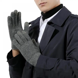 Guanti termici Touchscreen in maglia ispessita Smart Phone in acrilico guanti e guanti sportivi all'aperto da uomo fodera in pile invernale - Product Image 6