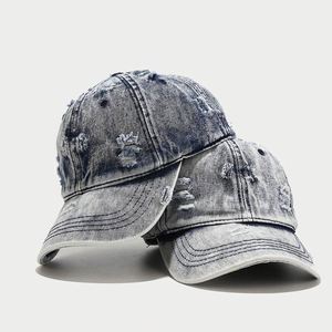 Fashion Unique Direct Factory Low Moq High Quality Vintage Distressed Vintage Baseball <b>Cap</b> <b>Plain</b> Denim Baseball <b>Cap</b> - Product Image 1