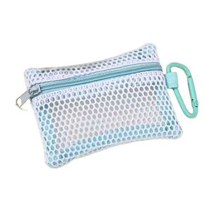 Transparent Mesh <b>Makeup</b> Bag, Portable Cosmetic Pouch with Zipper,Flat Design <b>for</b> Toiletries and <b>Makeup</b> <b>Storage</b> - Product Image 3