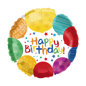 Nueva llegada al por mayor 3D redondo Feliz <span class=keywords><strong>cumpleaños</strong></span> globo de papel de aluminio bebé 1er <span class=keywords><strong>cumpleaños</strong></span> fiesta decoración globo para la venta - Product Image 5