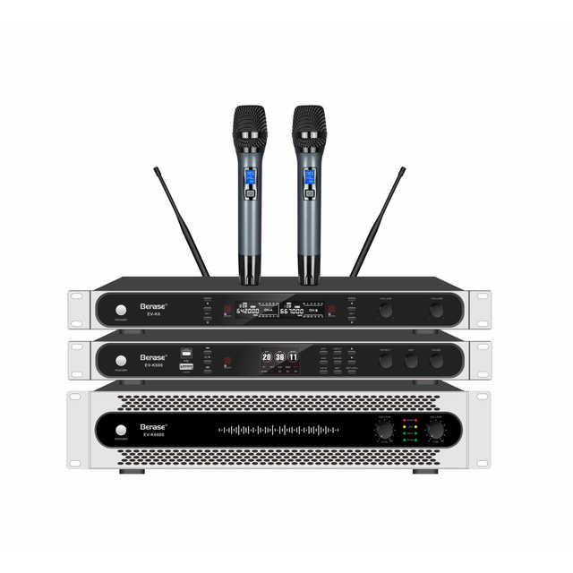 High Quality Professional Karaoke Audio Equipment Set Includes Microphone Amplifier and Effect Processor for Parties