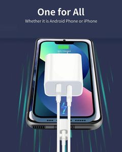 Original 20w PD <b>Adapter</b> EU US UK <b>Type</b>-<b>C</b> Charger Super Fast A+<b>C</b> Dual Chargers Cube for S21/S21 Plus for Phone 15 16 Pro Max - Product Image 5