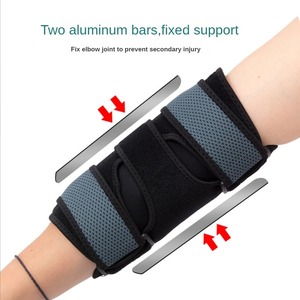 Night <strong>Elbow</strong> <strong>Brace</strong> Guard <strong>Elbow</strong> <strong>Sleep</strong> Support Stabilizer With 2 Removable Metal Splints for Cubital Tunnel Syndrome Tendonitis - Product Image 2