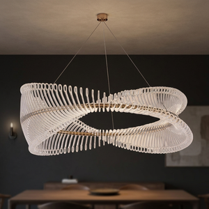 Lámpara de Techo Moderna y Lujosa para Interiores, Elegante Lámpara Colgante con Aros, LED 3000K Blanco Cálido - Product Image 3