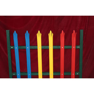 Clôture de plaques en acier galvanisé, 4 pièces, clôture enroulée de la rouille - Product Image 5