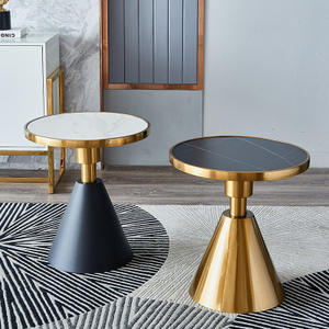 Tavolino Moderno Semplice in Acciaio Inox per <span class=keywords><strong>Angolo</strong></span>, Salotto, Balcone, Piccolo Tavolo Rotondo per Appartamenti - Product Image 3