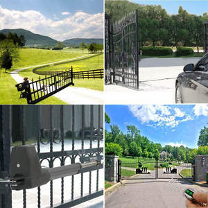 Ouvre-porte automatique à battants noirs de haute qualité LM1202, moteur double pour <span class=keywords><strong>portail</strong></span> lourd, utilisation moderne pour villa - Product Image 4