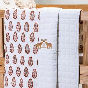 Manta de Bebé Bordada a Mano de Alta Calidad, Suave y Ligera, de Algodón Floral para Niños Pequeños y Cunas, para Uso en Invierno en Hoteles - Product Image 3