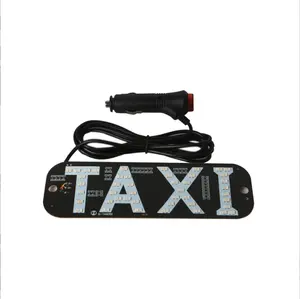 Perfect High quality Advertising lamp board customized car light panel Taxi light sign led lamp logo double color taxi light