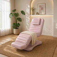 Table de massage électrique à 3 moteurs, lit de beauté réglable en hauteur, mobilier de salon, lit de spa inclinable pour esthéticienne