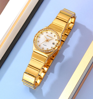 Montre SKMEI 2342 en gros pour femmes, bijoux de luxe, montres-bracelets en acier inoxydable à quartz, étanches, montre tendance pour filles