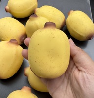 Mini ballon souple de simulation sésame banane fait main, à rebond lent, jouet anti-stress à presser, boîte surprise, cadeau de fête
