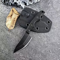 Vente en gros de mini chaîne de cou personnalisable couteau EDC manche G10 gaine à lame fixe pour le camping survie touristique logo personnalisé OEM