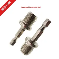 Pexmientas M14 filetage de vis adaptateur de fraise d'angle perceuse électrique tige de connexion accessoires d'outils électriques adaptateur de perceuse à tige hexagonale