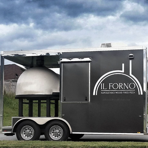 Kiosque conteneur à prix d'usine, espace de restauration, camion de cuisine mobile, remorque de cuisine de terrain pour pizzas, café, snacks et frites, utilisation extérieure - Product Image 1