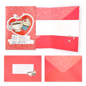 YALONG Vente en gros de cartes d'invitation en papier au design personnalisé avec enveloppe <span class=keywords><strong>Carte</strong></span> de voeux joyeux anniversaire <span class=keywords><strong>Carte</strong></span> de remerciement - Product Image 4