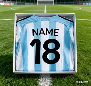 Maglie da Calcio Personalizzate all'Ingrosso di Alta Qualità Versione Thailandese 2026 della Nazionale Argentina con Messilky 10, Taglie S-4XL - Product Image 1