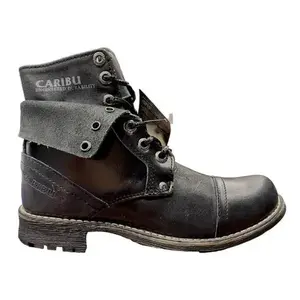 Botte décontractée en cuir vieilli Caribu 210, imperméable et légère, doublure en cuir véritable, utilisation en hiver et en automne, antidérapante pour la randonnée - Product Image 3