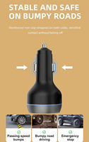 Chargeur de voiture GaN triple port USB-C/USB-A 165W PD 31 à charge ultra-rapide avec prise allume-cigare pour téléphones et ordinateurs
