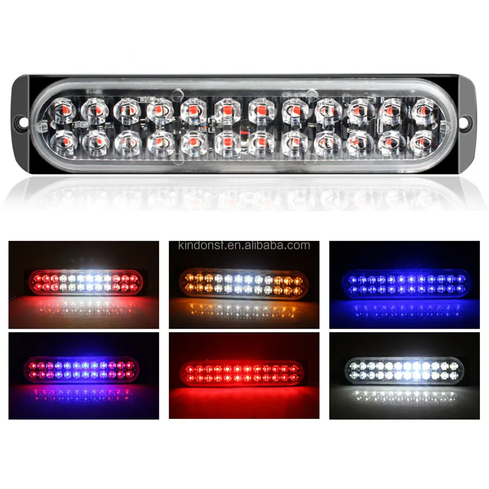 24 LED 72W 19cm7.5インチLED非常灯トラックバンキャンパー用車信号灯