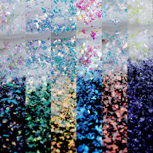 Lentejuelas Brillantes Iridiscentes <span class=keywords><strong>OGF</strong></span> Mermaid Glitters para Manicura, Manualidades con Resina, Vasos, Decoración Navideña, Lentejuelas de Ópalo - Product Image 1