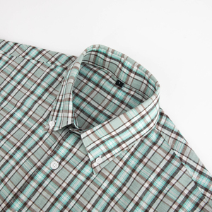 <span class=keywords><strong>Camisa</strong></span> formal profesional de <span class=keywords><strong>manga</strong></span> <span class=keywords><strong>larga</strong></span> <span class=keywords><strong>a</strong></span> <span class=keywords><strong>cuadros</strong></span> de alta calidad para hombres, camisas de vestir de algodón para hombre - Product Image 3