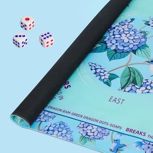 Nouveau Tapis de Mahjong Imperméable et Silencieux 2026, Base en Caoutchouc Antidérapante, Pliable avec Sac de Rangement, Impression de Logo Personnalisé pour Vente en Gros OEM - Product Image 2