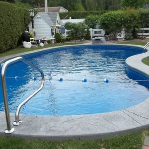 आउटडोर कस्टम फाइबरग्लास बड़े बड़े आकार का स्विम स्पा स्विमिंग पूल कीमत एफआरपी शेल जकूजी प्रीफैब जमीन के ऊपर स्विमिंग पूल में