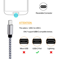 Kabel USB C ke USB C anyaman nilon baru, Kabel Sinkronisasi Data Pengisian Cepat USB 2.0 Tipe C, Panjang Kustom Tersedia