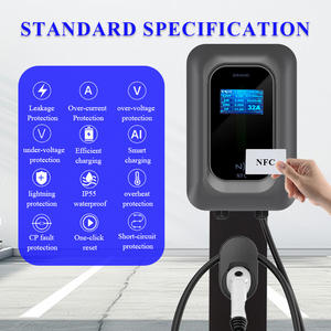 Odm Public Ce tesla 22kw 3相タイプ2 Ac 7kwウォールボックスEv充電器ウォールボックス広東省屋外電気自動車充電ステーション - Product Image 6