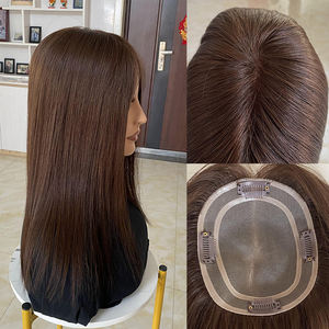 Topper de Cabello Humano con Frente de Encaje, Base Mono HD de 5x6 Pulgadas, Cabello Humano Virgen Remy - Product Image 2