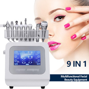 Professional 9 in 1 H2O2 Facial Cleaning Machine Micro Current Natural Stone Beauty Bar Cold Hammer Hydrogen Oxygen Facial - Product Image 1
