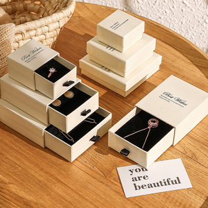 Luxury Cardboard Rigid Jewelry Storage Box with Embossing Customizable Sizes & High-End Finish - Product Image 4