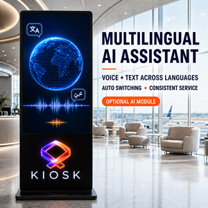 Kiosco Humano Digital Interactivo con IA de 55 Pulgadas con Pantalla Táctil, Cámara y Asistente Multilingüe para Recepción Virtual y Orientación - Product Image 3