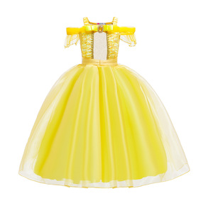 Vestito da Rapunzel per Bambine all'Ingrosso, Costume da Principessa Estivo per Feste in Maschera, Include Belle, Aurora, Sofia - Product Image 2
