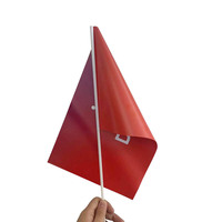 Bâton personnalisé papier PVC drapeau personnalisé petits mini drapeaux à main agitant drapeau avec poteau en plastique