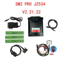 SM2 PRO J2534 VCI Scanner de diagnostic automobile universel Programmeur PCM ECU V22122 Norme européenne et américaine Noir OUTIL