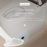 Toilettes intelligentes modernes à ouverture et chasse d'eau automatiques, WC électrique intelligent en céramique pour salle de bain