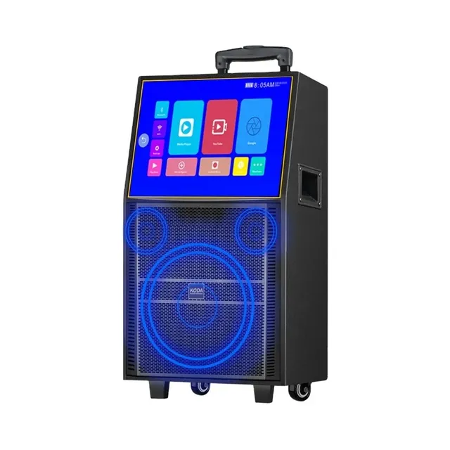 Koda Portable Karaoke Speaker With Touch Screen Bluetooth Wireless Party Speaker With Microphone