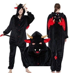 Pyjamas Onesies en flanelle pour adultes, costumes de cosplay <span class=keywords><strong>Kigurumi</strong></span>, vêtements de nuit unisexes pour l'hiver, vente en gros - Product Image 3