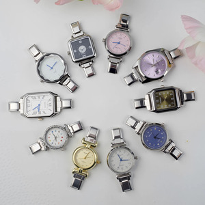 Vendita calda da donna orologio al quarzo stile europeo americano opzione fai da te tutte le partite modulare in acciaio inox bracciale puntatore di vetro - Product Image 2