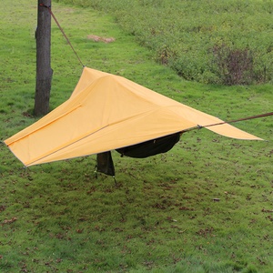 Tente de camping ultra-légère Urban Nomads en polyester Ripstop 210T, porte en toile, portable, imperméable 3000MM, revêtement argenté, protection pour hamac - Product Image 2