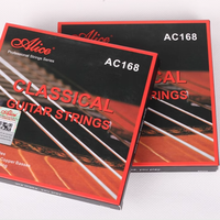 Alice AC168 Classical Guitar Strings Set Silver-Plated Copper Nano Polishing Coating Wound Core Custom Logo Nylon Plastic