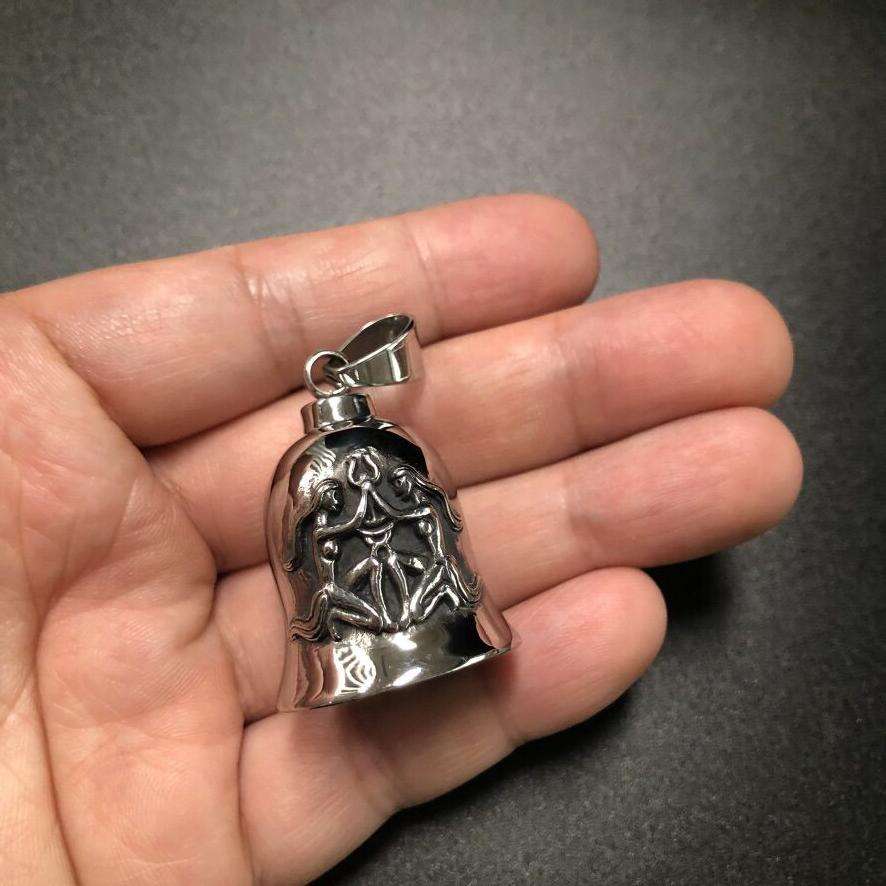 Guardian Bell Per Moto - Campanella Portafortuna In Lega Di Zinco - Anticorrosione E Con Design Ad Ali - Regalo Per Motociclisti - Foto 14