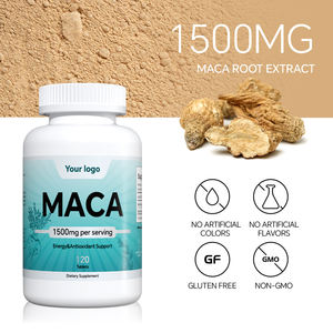 Tabletas de Polvo de Raíz de Maca |   Tónico Tradicional para la Energía y la Fertilidad |   Apoya la Menopausia, el Estado de Ánimo y el Rendimiento Físico |   180 Tabletas - Product Image 1