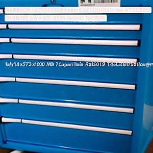 Fami Master Key Comfort <b>Drawer</b> Cabinet 7 <b>Drawers</b> 714x573x1000 Mm Capri Blue Ral5019 <b>Tool</b> Storage - Product Image 2